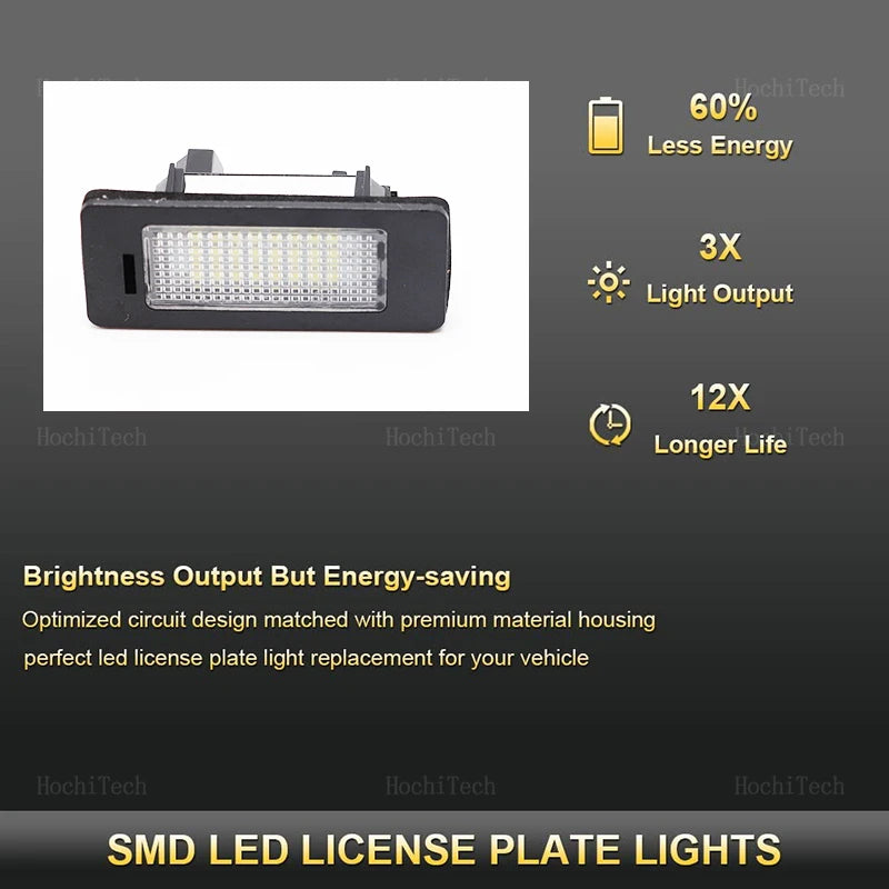 For Audi A1 A4 B8 4D 5D A5 S5 2D 5D A6 S6 For VW Golf Passat Led Number lamp 2PC for Audi A4 B8 A1 - Automotive LED Ligh