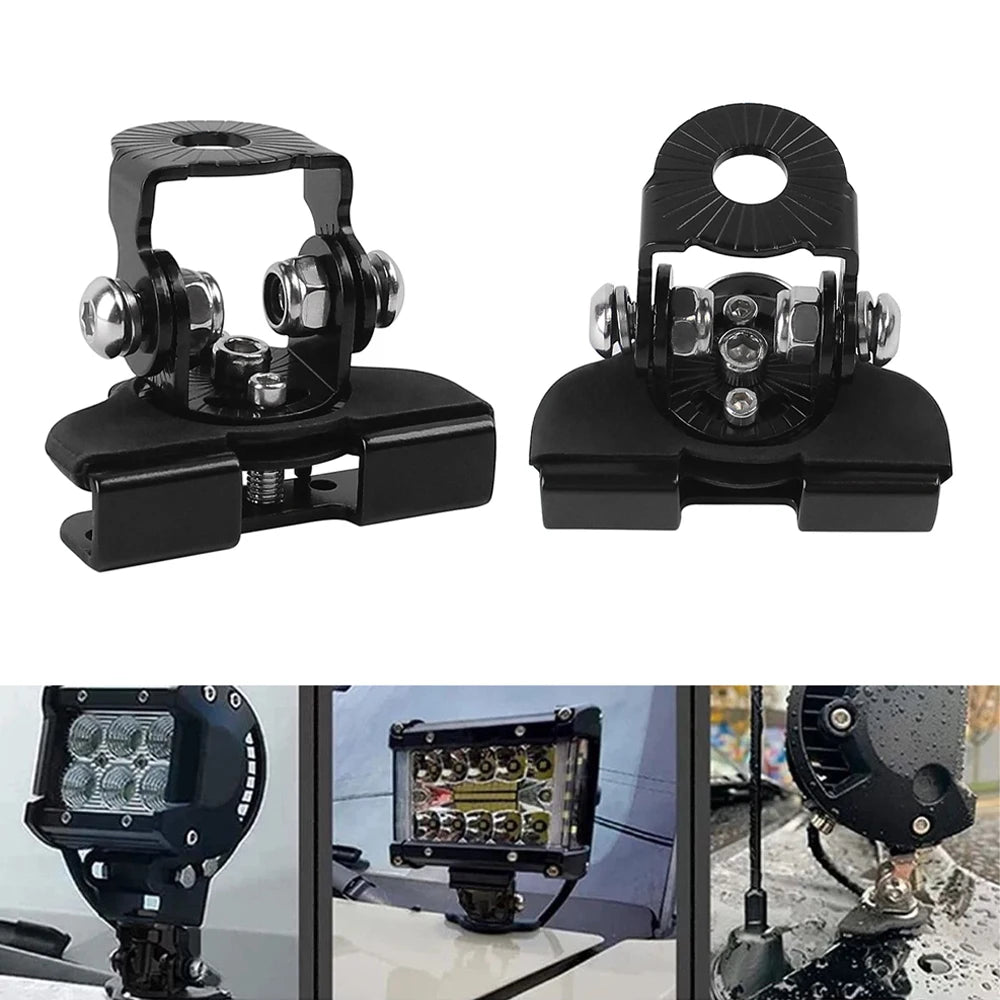 Universal Work Light Mount Bracket For Off Road SUV ATV Uncharged Power Mode Spotlight Bracket L - LED Motorcycle Light