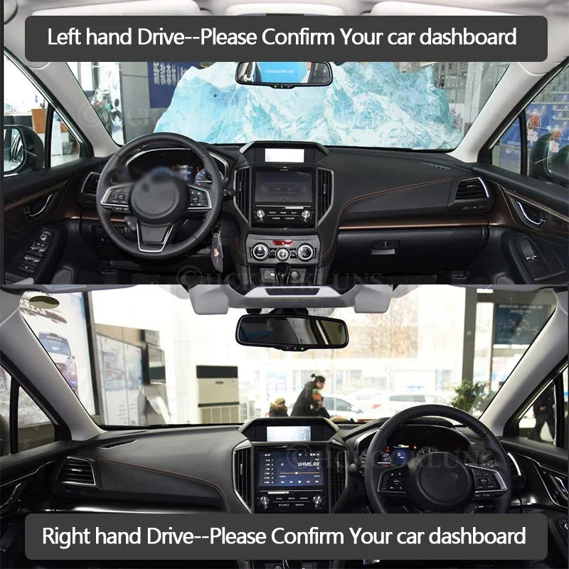 Dashboard Cover Protective Pad for Subaru XV 2018 2019 2020 Car Accessories Dash Board Sunshade  - Automotive LED Light