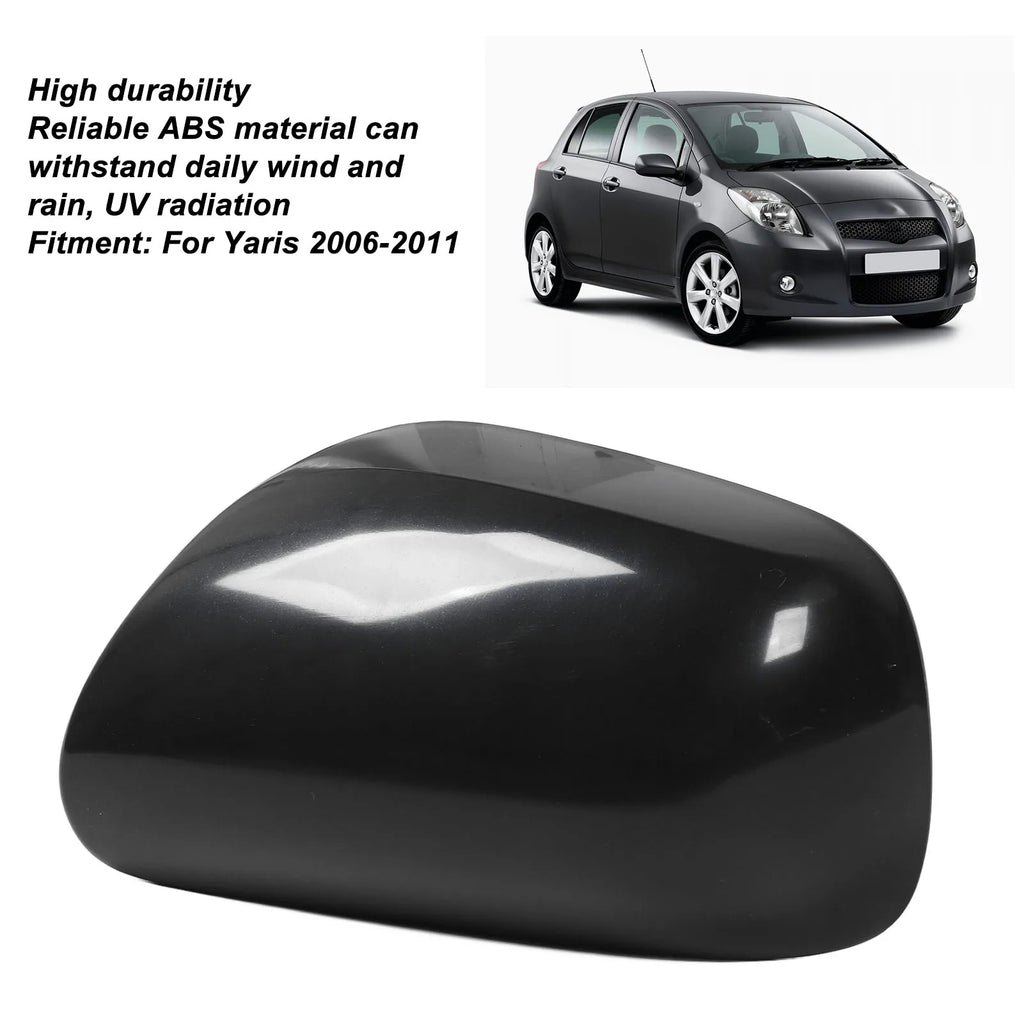 1Pc Door Wing Mirror Cover Left Side Compatible For Toyota Yaris 2006-2011 Autom for Toyota 2006-2011 - Automotive LED L