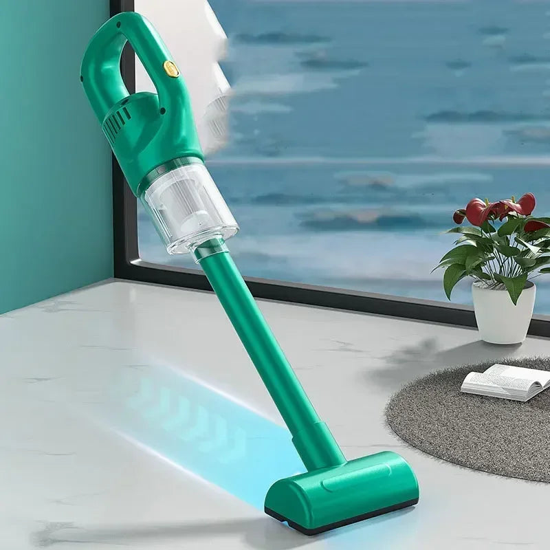 Car Vacuum Cleaner 2 in 1 60000PA Wireless Cleaner Handheld Chargeable Compressed Air Duster Vac - Automotive LED Light