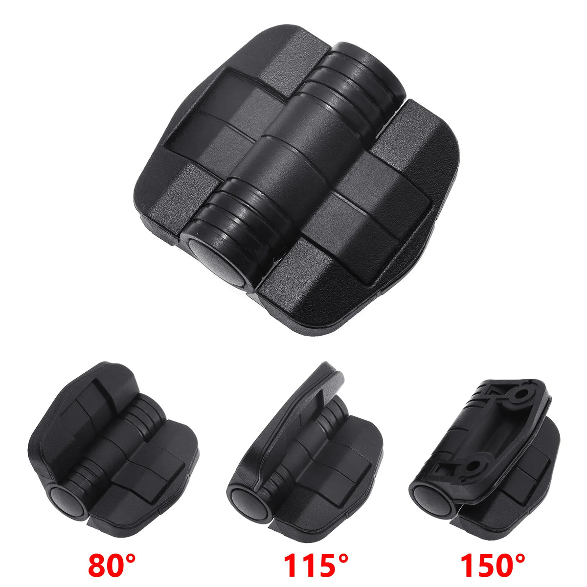 AD 1pc Nylon Small Hinge Black Mini Plastic Door Bearing Distribution Box Cabinet Door Industria - Automotive LED Light