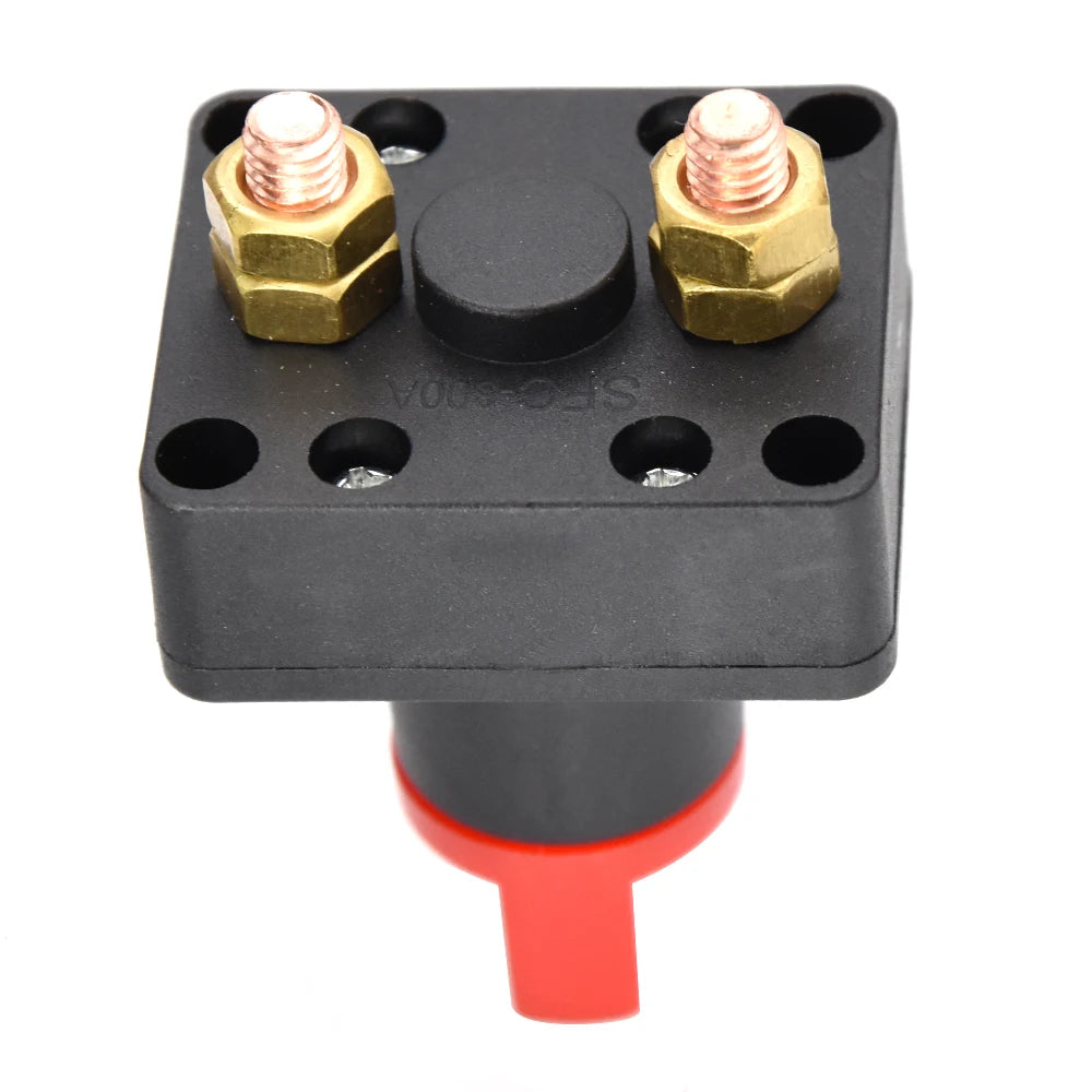 Battery Disconnect Switch 100A Car Battery Isolator Cut Off Switch For Trucks RV & Marine Anti-L - Automotive LED Light