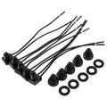 5Pcs 12V Waterproof Push Button On Off Switch with 4" Leads For Motorcycle Car - Automotive LED Light