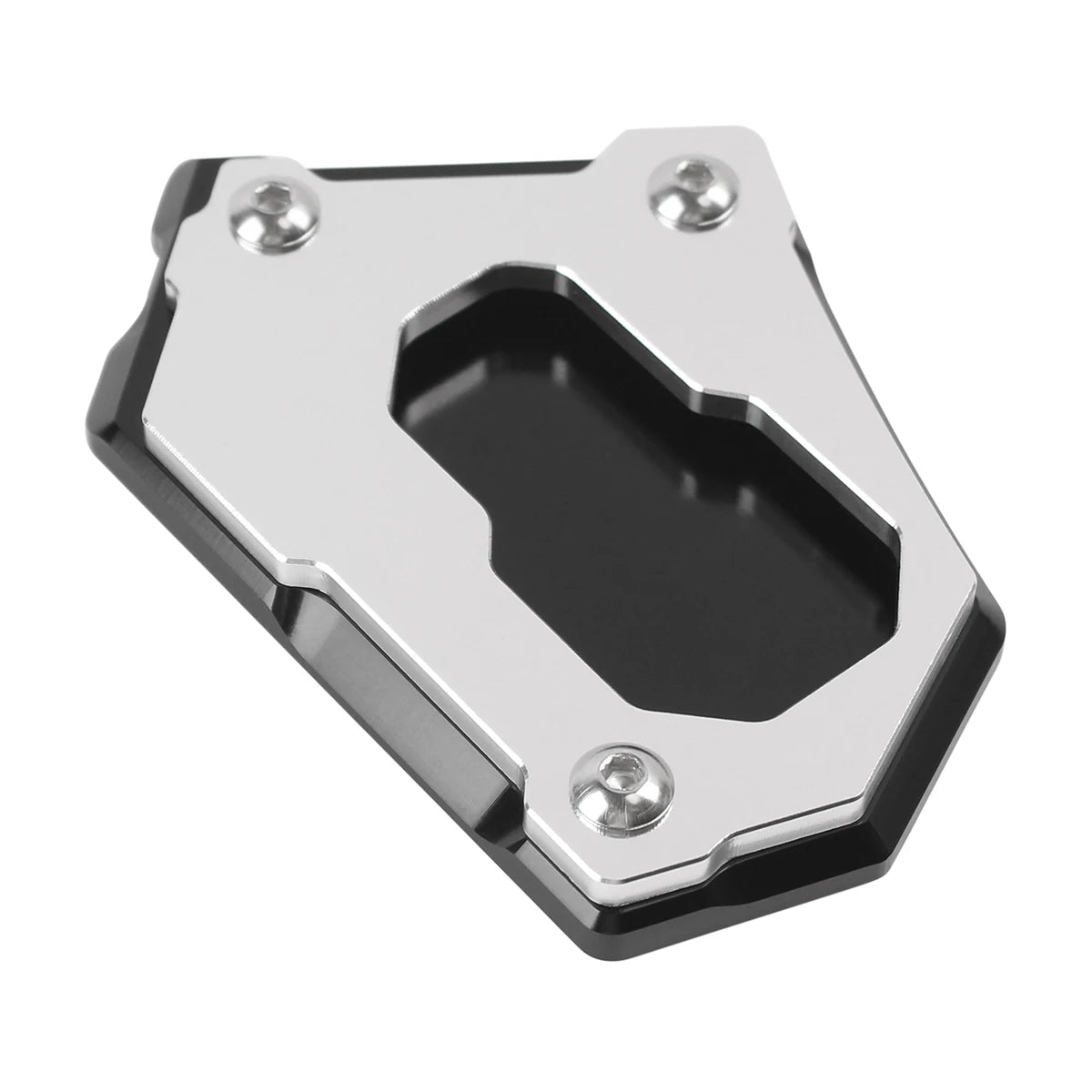 Motorcycle Chrome Kickstand Side Stand Enlarger Extension Plate Fit For BMW R1200GS R1250GS - Automotive LED Light