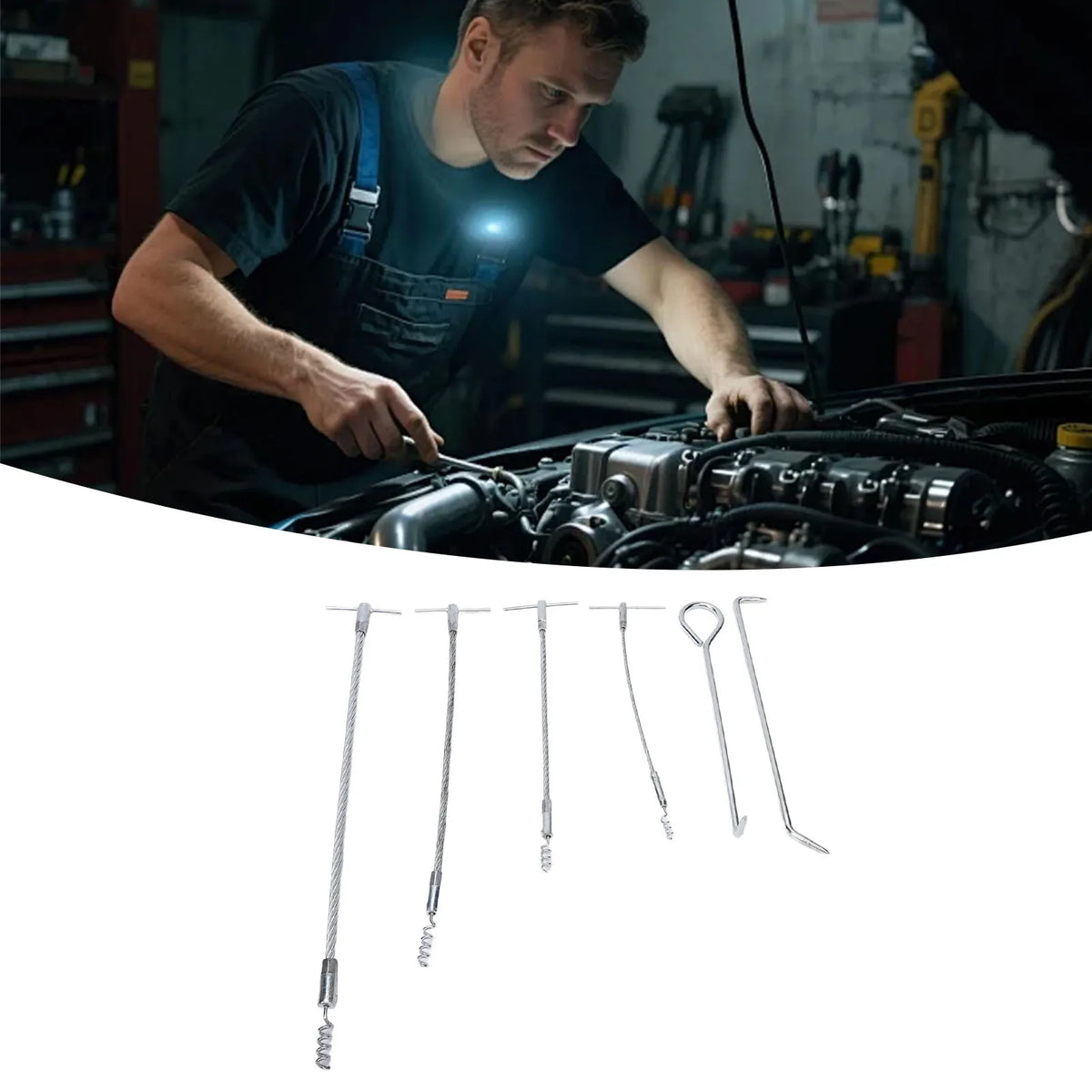 Flexible Packing Hook Set Flexible Packing Hook Extractor Metal Steel Forcing Hook Sealing Fille - Automotive LED Light