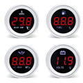 HD 52MM Car Water Temperature Gauge / Oil Level Gauge / Voltmeter Fuel Pressure Meter with 0-1.0 - Automotive LED Light