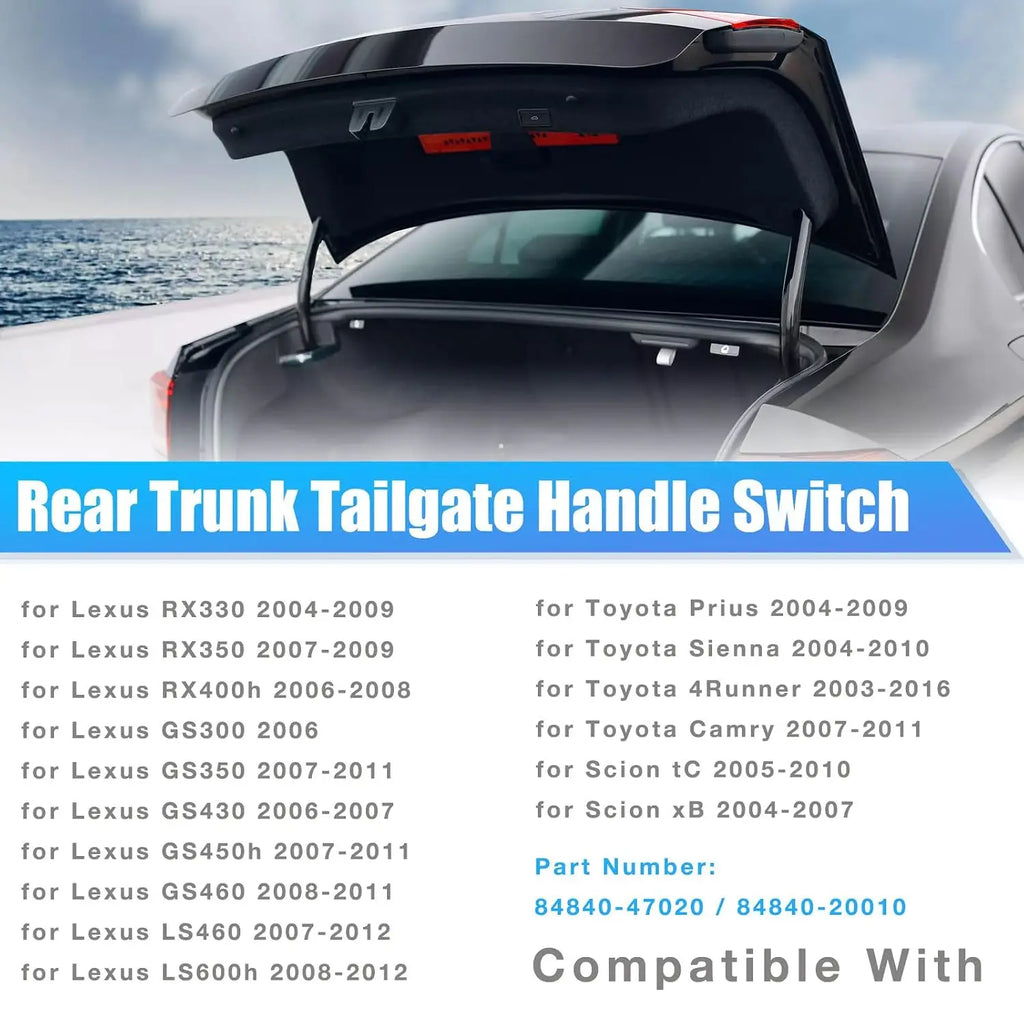 Trunk Rear Hatch Liftgate Switch for Toyota Camry Prius Sienna 4Runner Scion Lex for Toyota Camry 4840-2001 - Automotive