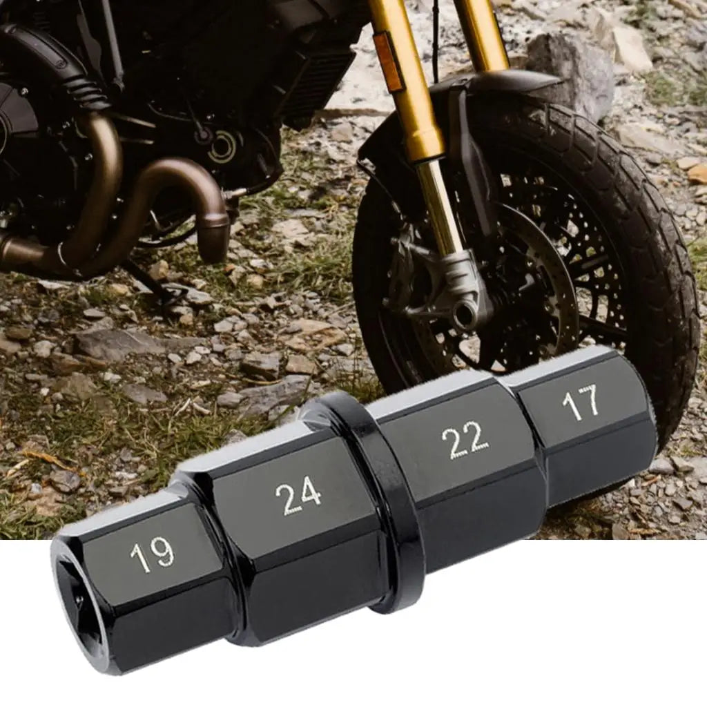 Motorcycles Hex Axle Tool 17/19/22/24mm Durable Construction Versatile - Automotive LED Light