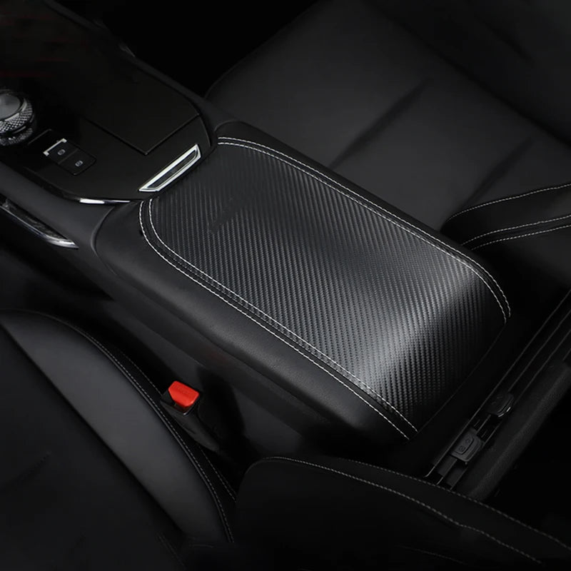 For Haval H6 3rd Gen 2021 2022 2023 2024 HEV PHEV Leather Car Armrest Box Protector Cover Trim A - Automotive LED Light
