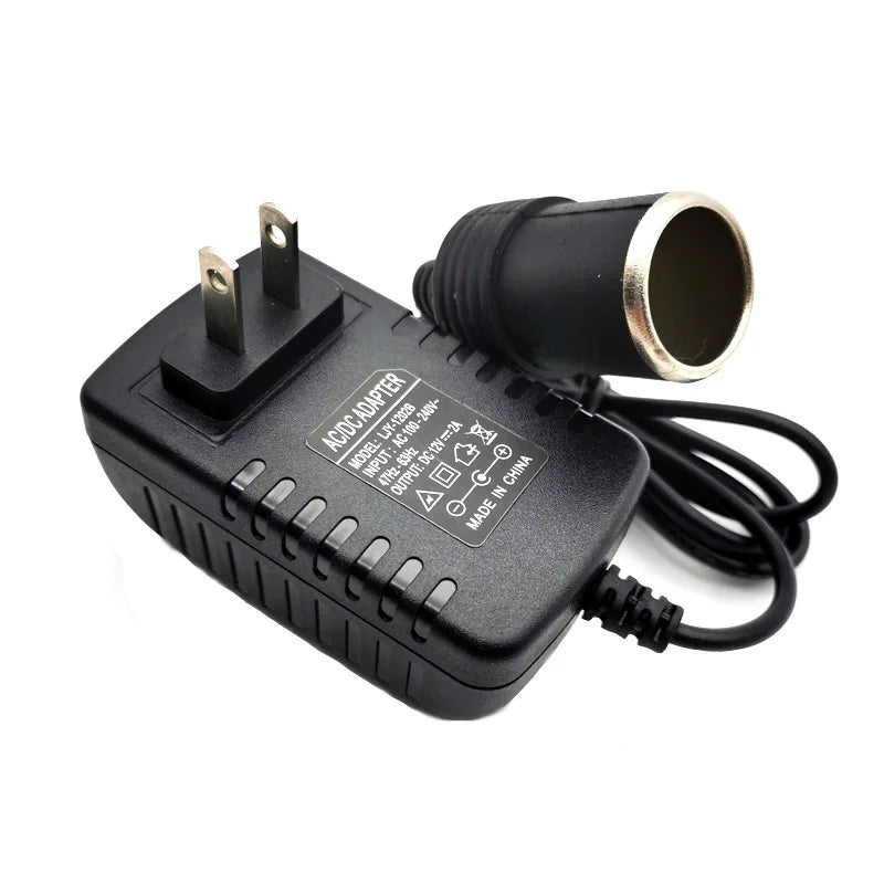Car Cigarette Lighter Adapte 220V to 12V 2A DC Power Converter Charger Transformer Cigar Lit Lig - Automotive LED Light