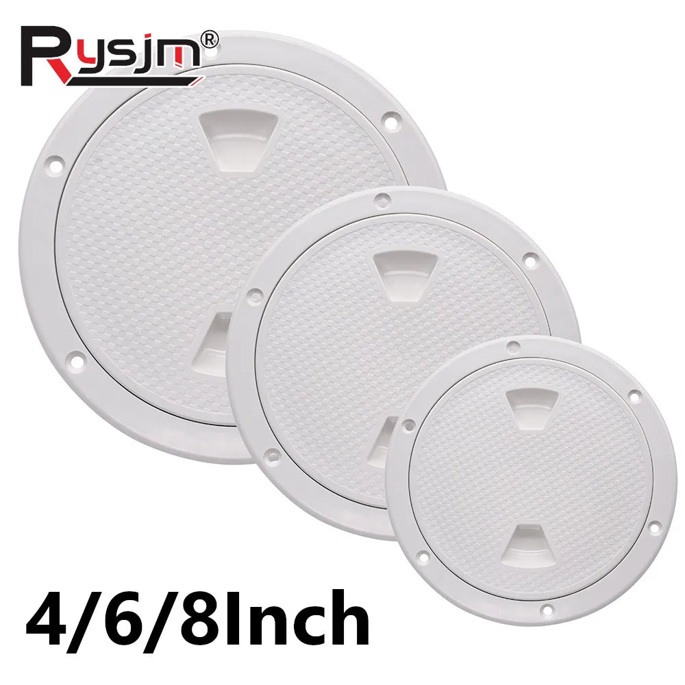 ABS Plastic Round Non-Slip Inspection Hatches with Detachable Cover Marine Screw Out Access Hatc - Automotive LED Light