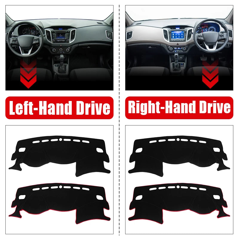 For Hyundai Creta IX25 2014 2015 2016 2017 2018 2019 Car Dashboard Mat Sun Shade for Hyundai IX25 - Automotive LED Light