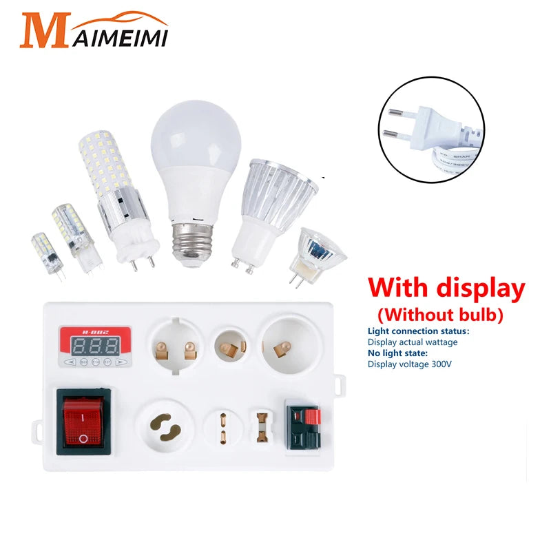 LED Lamp Bulb Light Voltage Power Quick Fast Tester Holder for E27 B22 E14 Lamp  for B22 E14 E27 - Automotive LED Light