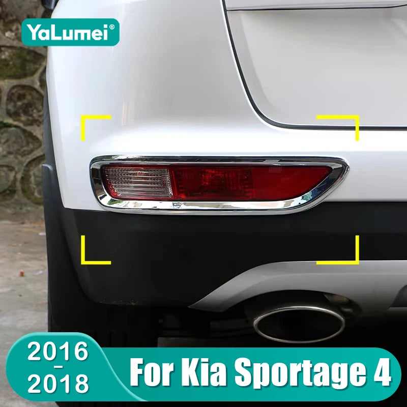 For KIA Sportage 4 QL 2016 2017 2018 Car Rear Headlight Tail Light Lamp Decoration Cover Accesso - Automotive LED Light