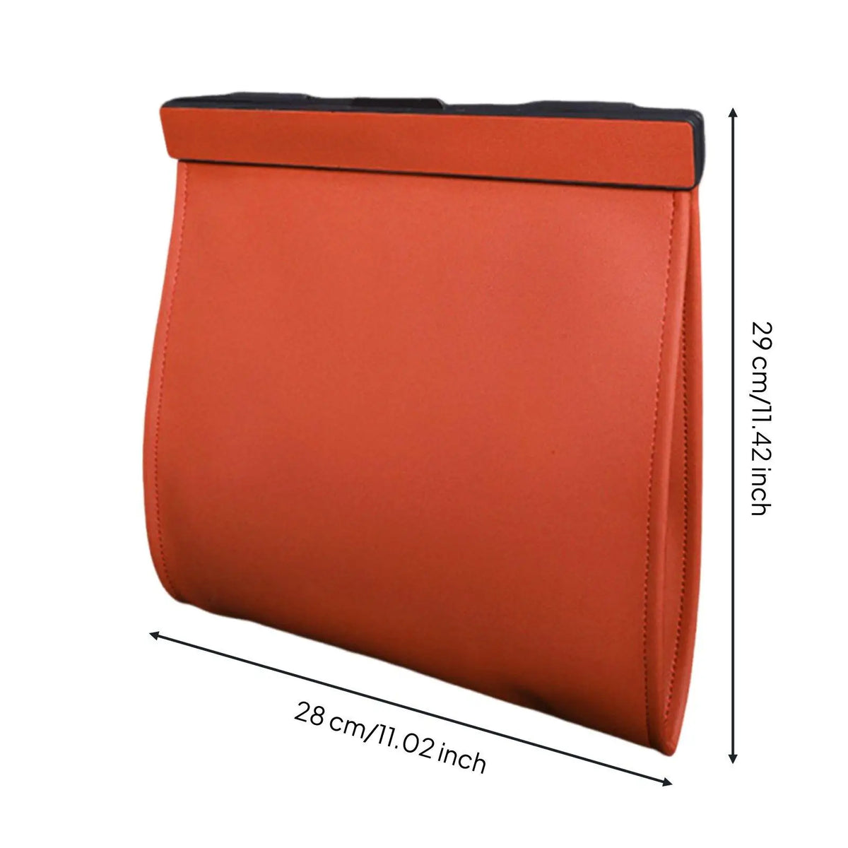 PU Leather Vehicle Trash Bin Easy Installation Seat Back Trash Pouch Vehicle - Automotive LED Light