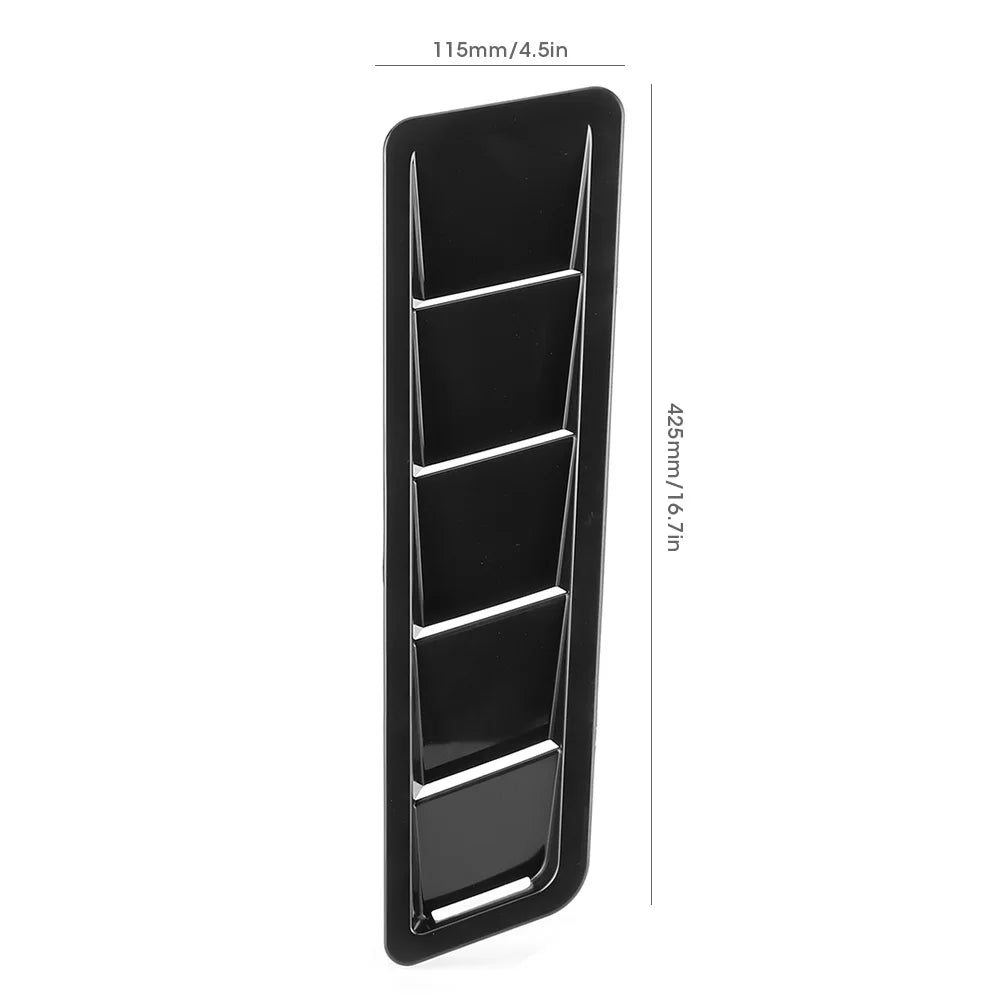 2Pcs Universal Hood Air Intake Panel Trim Bonnet Louver Cooling Vent Cover Car Exterior Decorati - Automotive LED Light