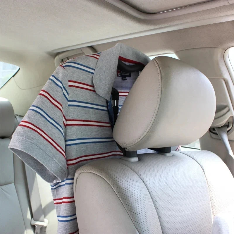 Universal Soft Car Coat Hangers Back Seat Headrest Coat Clothes Hanger Jackets Suits Holder Rack - Automotive LED Light