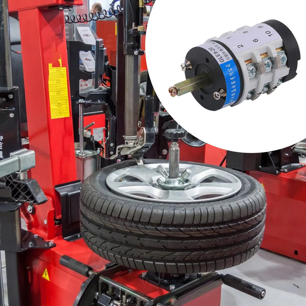 Tire Changer Machine Motor Forward Reverse Switch,Sturdy,Forward Reversing Switch,Professional,T - Automotive LED Light