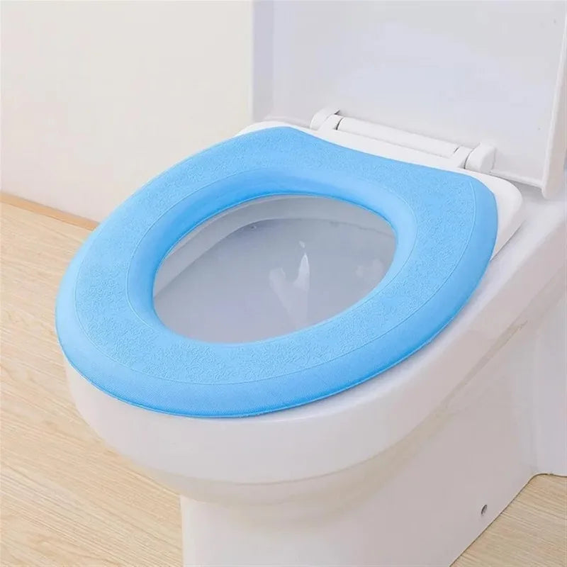 Waterproof Toilet Seat Cover Washable Sticker Foam Portable Silicone Toilet Lid Cover Cup Covers - Automotive LED Light