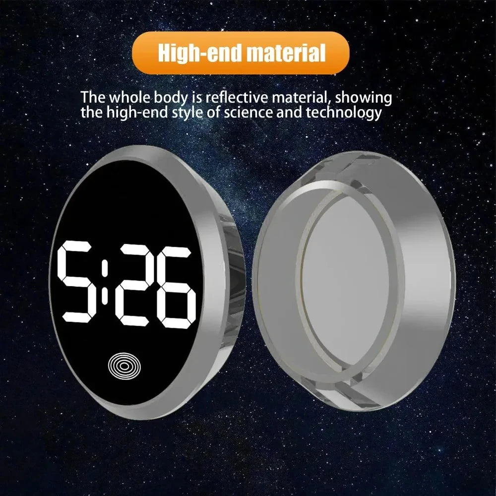 Fashionable Car LED Clock Touch-Control Dashboard Watch with LED Display Light for Fridge RV Cla - Automotive LED Light