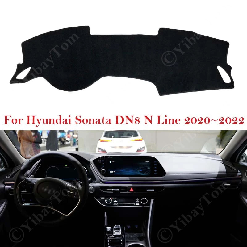 For Hyundai Sonata DN8 N Line 2020 2021 2022 Dashboard Cover Dash Board Mat Carp for Hyundai DN8 - Automotive LED Light