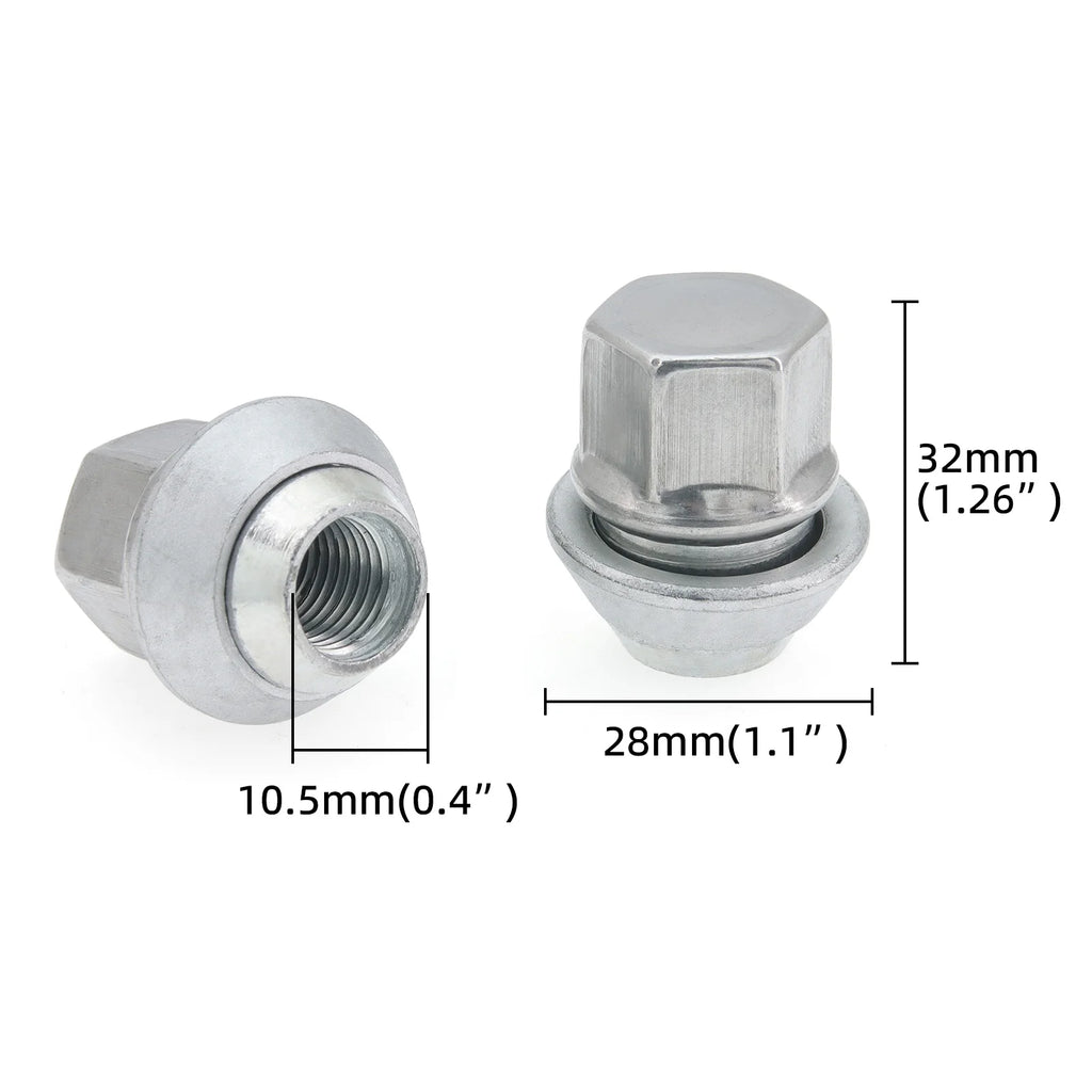 1PC Alloy Steel Wheel Nuts M12x1.5 19MM Bolt Lug Stud Tyre Nut For Ford Fiesta M for Ford MK2 MK1 - Automotive LED Light