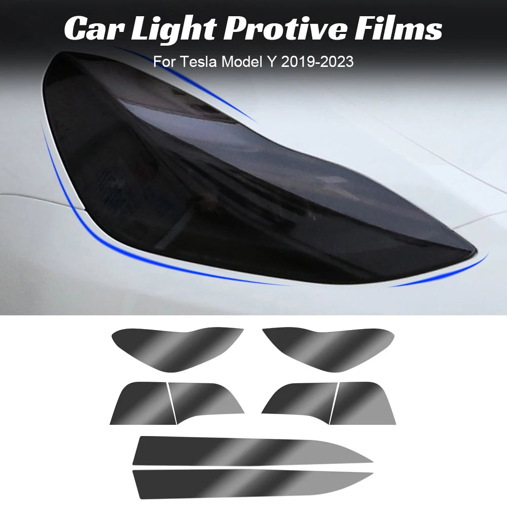 For Headlight Fog Rear Tail Lights Auto Modification Lamp Protector Protective Film For Tesla Mo - Automotive LED Light