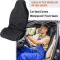 2PCS Heavy Duty Car Front Seat Protector Cover Universal Waterproof Breathable Auto Seat Covers  - Automotive LED Light