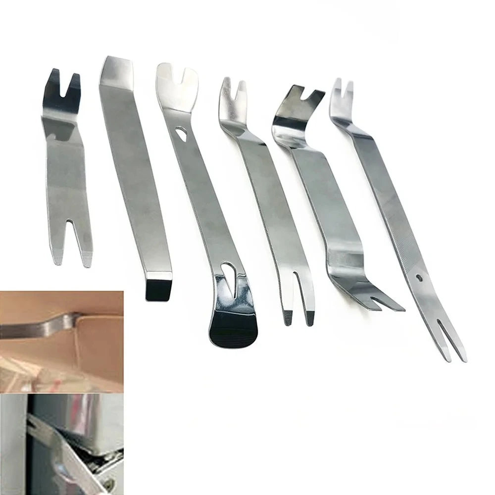 Car Inner Removal Tool 6pcs Kit Auto Car Radio Door Clip Panel Audio Removal Installer Pry Tool  - Automotive LED Light