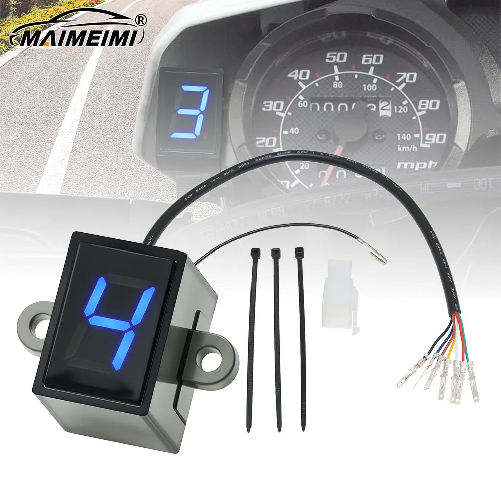 Car Gear Indicator PRO Super Thin 6 Speed Universal Digital Neutra LED Dispaly Shift Levers Sens - Automotive LED Light
