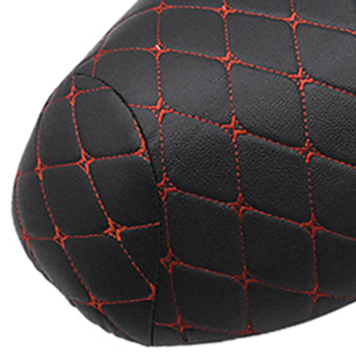 Black Leather Motorcycle Cushion Cover Waterproof Dustproof Saddle Seat Protector for Motorbike  - Automotive LED Light