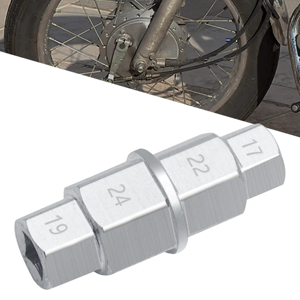 Motorcycles Hex Axle Tool Chrome Silver Hex Wrench Removal Tool Hex Allen Axle Spindle Tool for  - Automotive LED Light