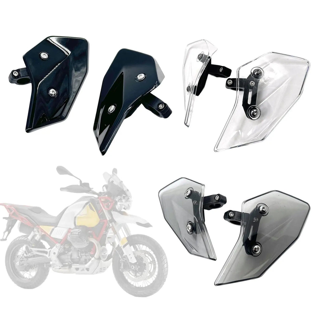 2 Pieces Motorcycle Side Wind Deflector Windscreens Motorbike Windshields Spoilers Replacement P - Automotive LED Light