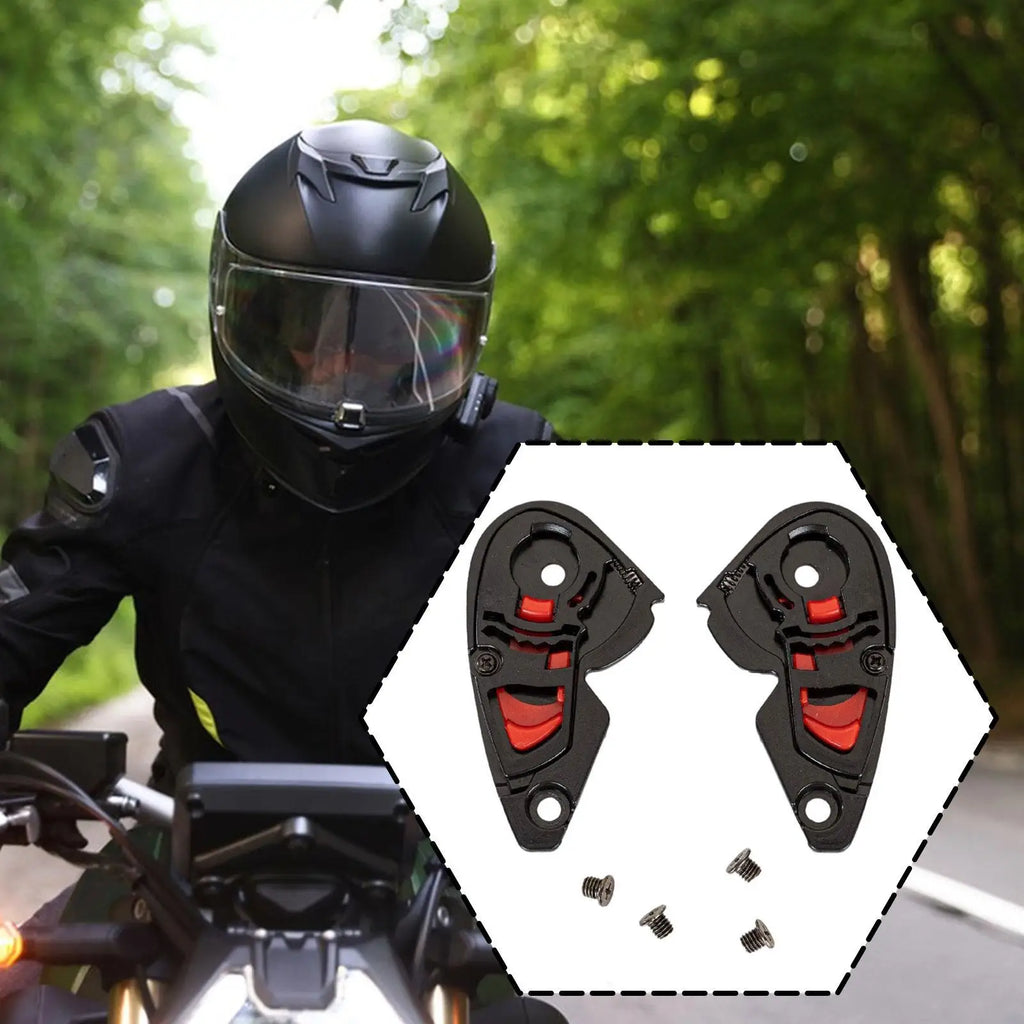 2 Pieces Helmet Visor Base Accessory Replace Parts Simple Installation - Automotive LED Light