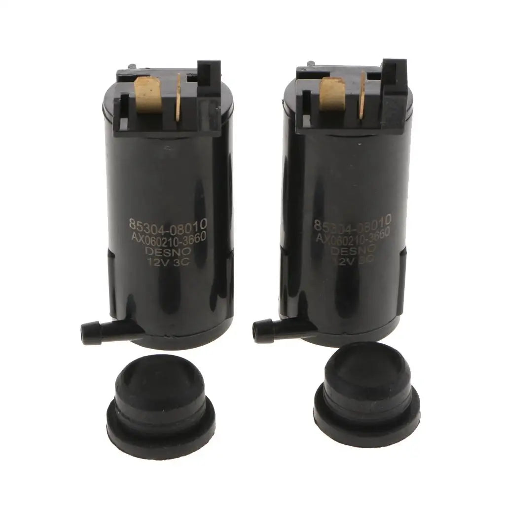 Car Windshield Washer Pump Motor Universal Plastic Kit for Washer Fluid Reservoir System - Automotive LED Light