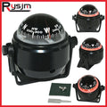 HD Waterproof ABS Multi-Purpose Sea Navigation Bracket Mount Compass LED Digital For Marine Boat - Automotive LED Light