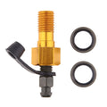 Banjo Bolt M10 X 1.25mm Aluminum Alloy Motorcycle Brake Bleeder Screw Replacement for Caliper Pu - Automotive LED Light
