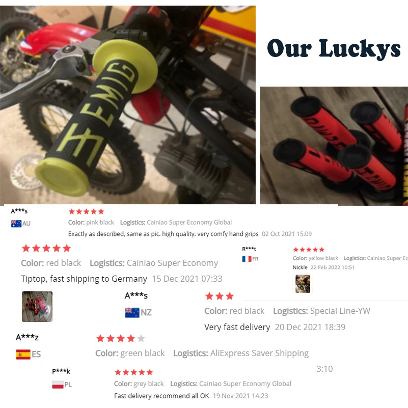 Universal Grips EMIG Grip Handle MX Grip Hand FOR KTM SX EXC SXF KLX CRF YZF WRF Motorcycle Twis - Automotive LED Light