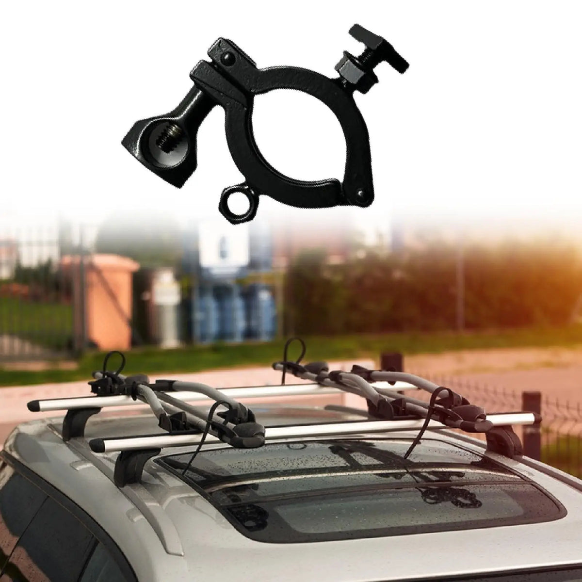 Stainless Steel Scoop Mount Quick Release Shovel Clamp Roof Rack Accessories Space Saving for Ca - Automotive LED Light