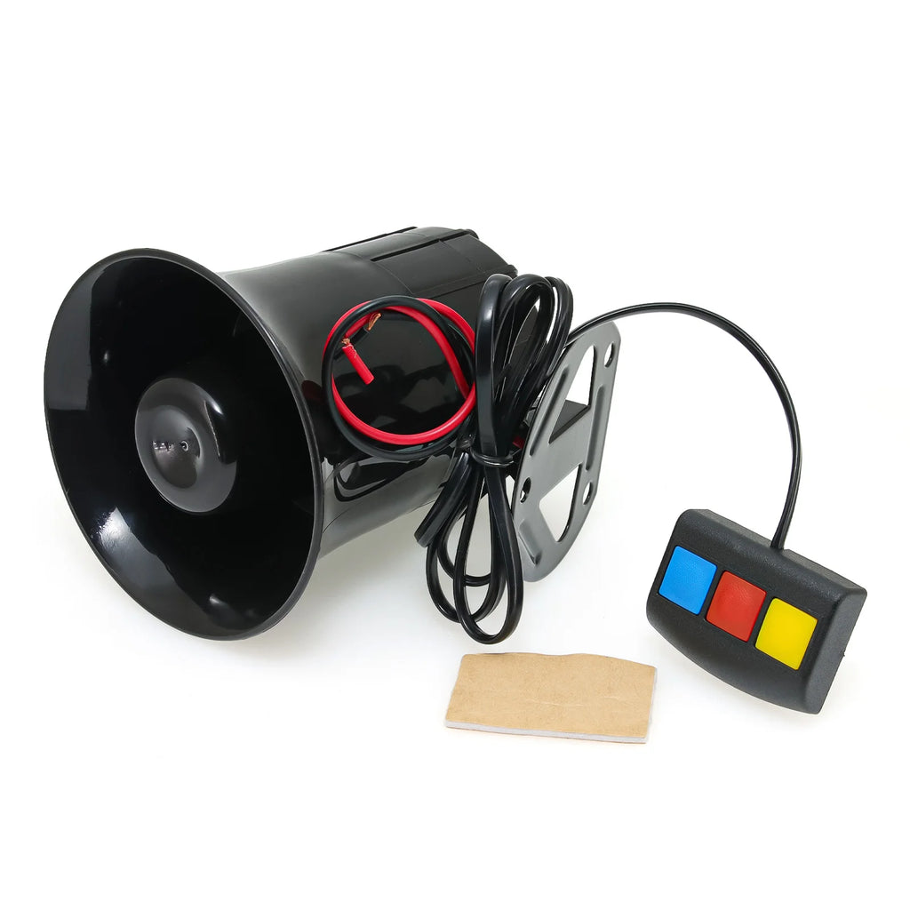 115dB Motorcycle 3 sounds horn 12V DC Auto 3 tone Car horn Motorcycle 3 voice Horn Siren Loud Sp - Automotive LED Light