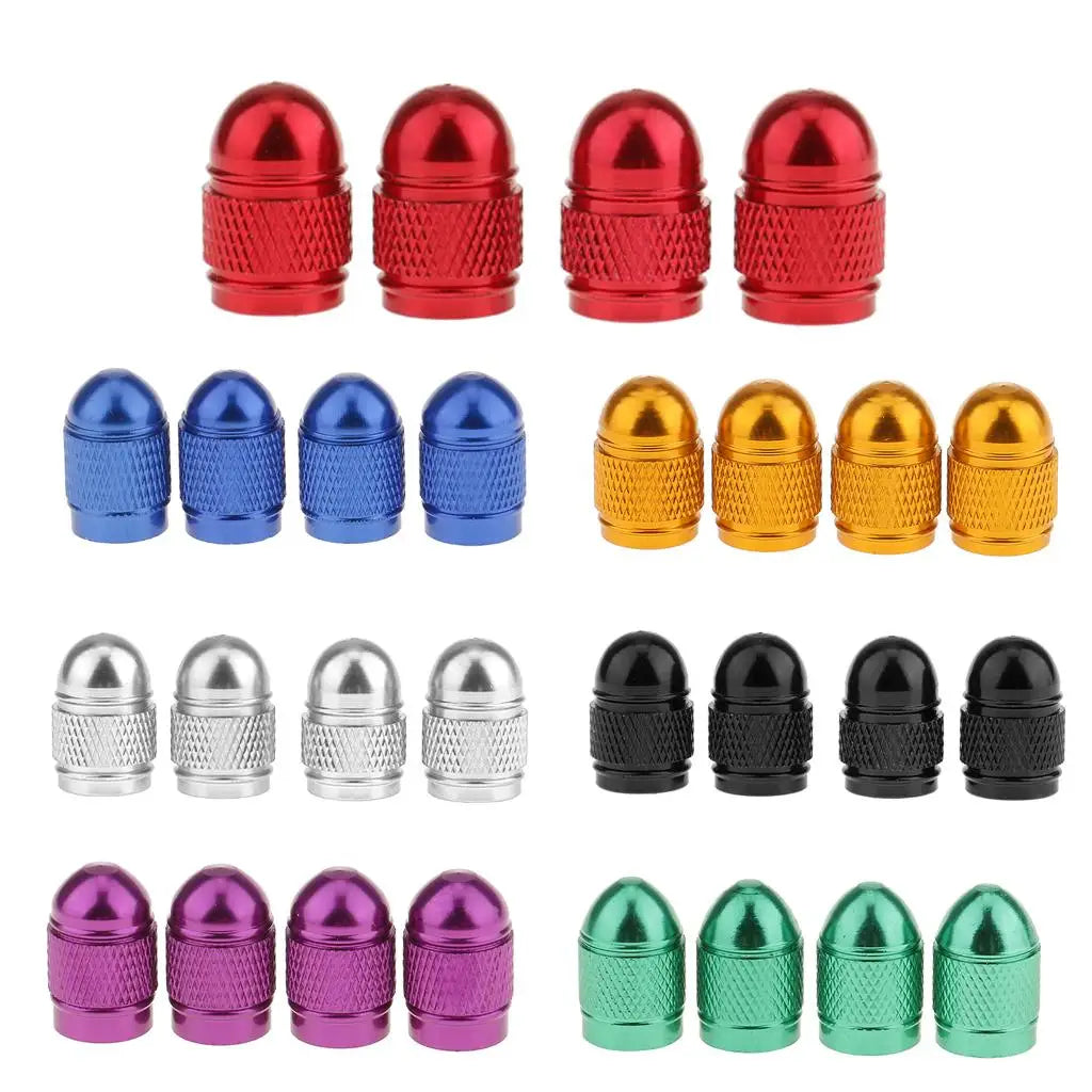 Tire Valves Metal Anodized Valve Caps Universal Wheel Dust Cover Automotive Accessories for Car  - Automotive LED Light