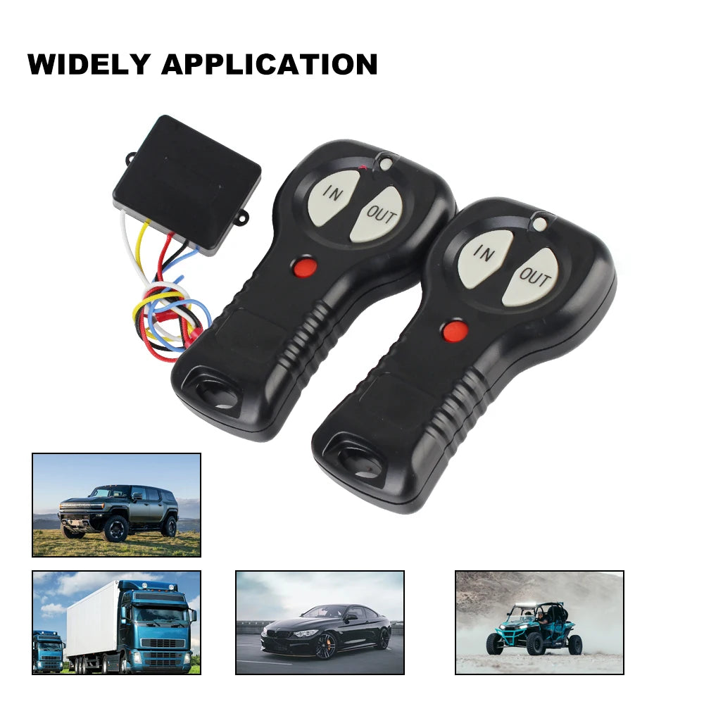 12V Car Winch Switch 24V Trailer Winch Remote Control For Jeep Off-road ATV Truck RF Wireless Sw - Automotive LED Light