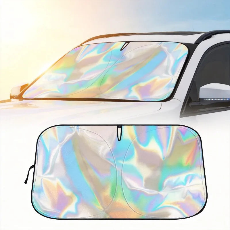 Front Window Sunblock Car Sunshade Thermal Insulation Blinds Interior Windshield Shade Cover Coo - Automotive LED Light