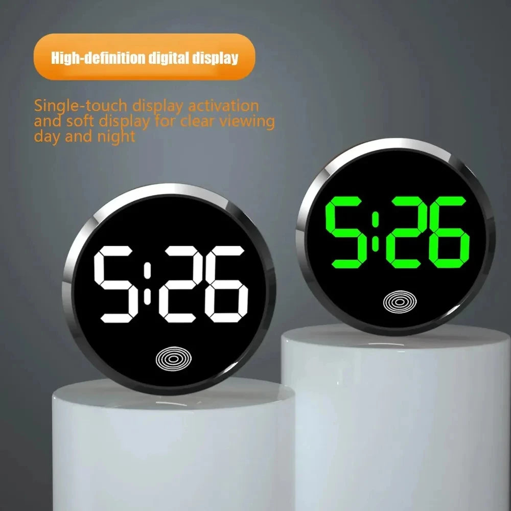 Fashionable Car LED Clock Touch-Control Dashboard Watch with LED Display Light for Fridge RV Cla - Automotive LED Light