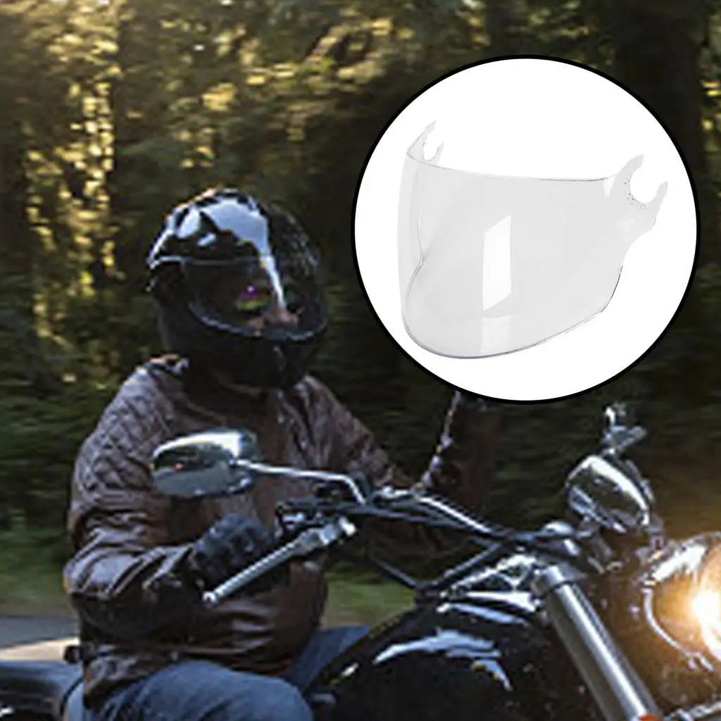 Full Face Flip Up Visor Lens PC Bubble Windscreen Replacement Helmet Accessories for OF - Automotive LED Light