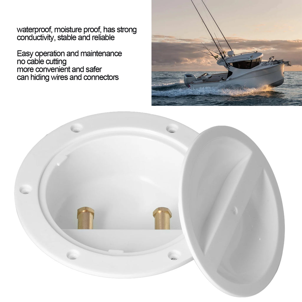 Marine Sea Fishing Junction Box Electric Wheel Junction Box Universal for 6V 12V 24V 32V - Automotive LED Light