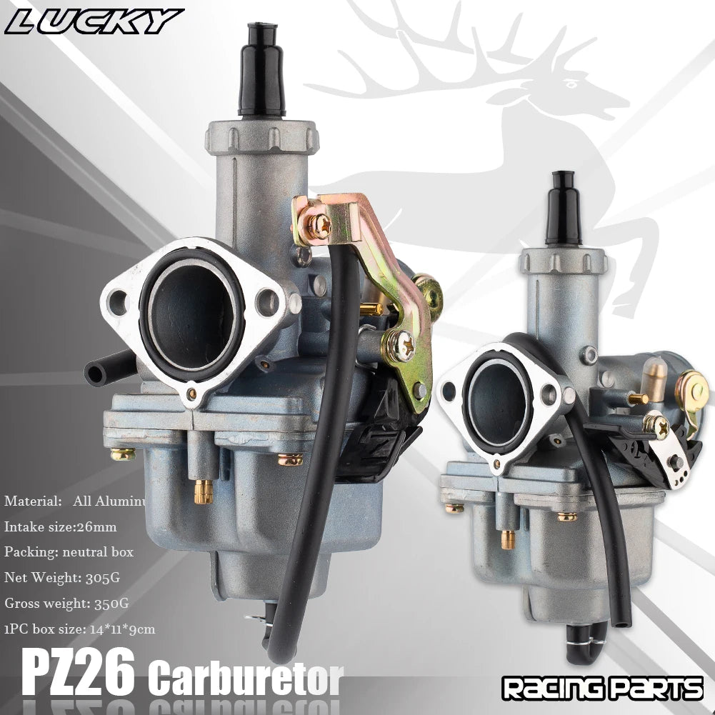 PZ26 Carburetor 26mm 125 150cc Carb Aluminium For Honda CB125 XL125S TRX250 TRX  for mini PZ26 - Automotive LED Light