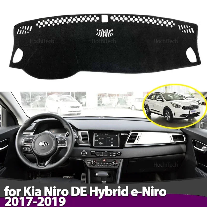 Anti-Slip Dashboard Cover Protective Pad Car Accessories Sunshade Carpet for Kia Niro DE Hybrid  - Automotive LED Light