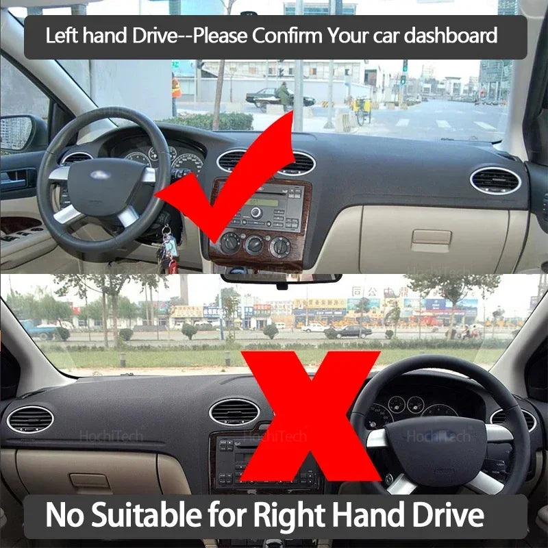 Anti-Slip Dashboard Cover Protective Pad Accessorie Sunshade Carpet for Ford Foc for Ford MK2 - Automotive LED Light